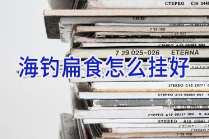海钓扁食怎么挂好