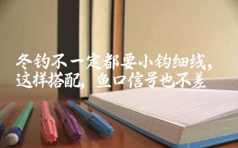 冬钓不一定都要小钩细线,这样搭配,鱼口信号也不差缩略图 冬钓不一定都要小钩细线,这样搭配,鱼口信号也不差缩略图