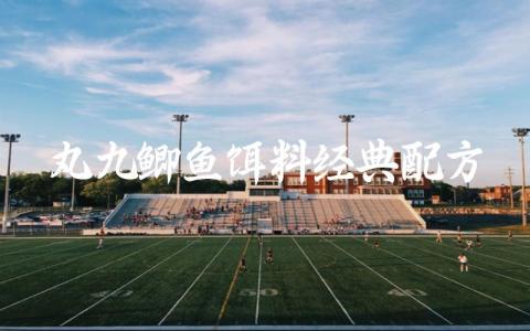 丸九鲫鱼饵料经典配方缩略图 丸九鲫鱼饵料经典配方缩略图
