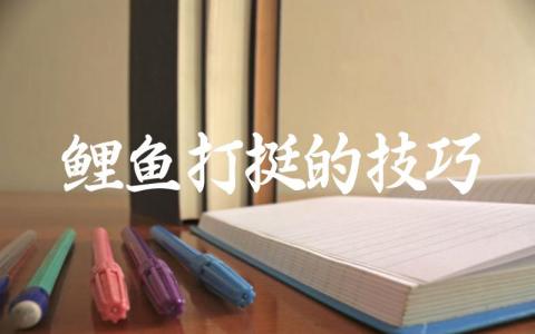 鲤鱼打挺的技巧缩略图 鲤鱼打挺的技巧缩略图