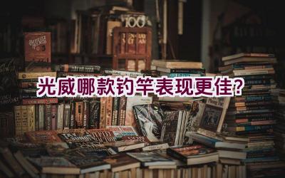 光威哪款钓竿表现更佳？插图