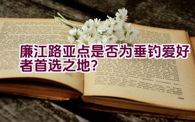 廉江路亚点是否为垂钓爱好者首选之地？插图