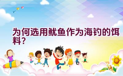 为何选用鱿鱼作为海钓的饵料？插图