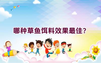 哪种草鱼饵料效果最佳？插图