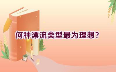 何种漂流类型最为理想？插图