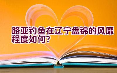 路亚钓鱼在辽宁盘锦的风靡程度如何?插图 路亚钓鱼在辽宁盘锦的风靡程度如何?插图
