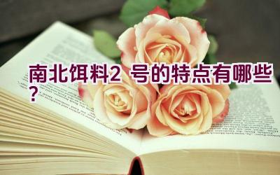 南北饵料2号的特点有哪些？插图