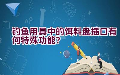 钓鱼用具中的饵料盘插口有何特殊功能？插图