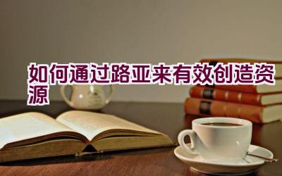 如何通过路亚来有效创造资源插图