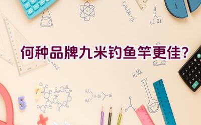 何种品牌九米钓鱼竿更佳？插图