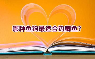 哪种鱼钩最适合钓鲫鱼？插图