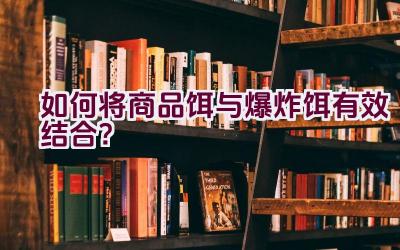 如何将商品饵与爆炸饵有效结合？插图
