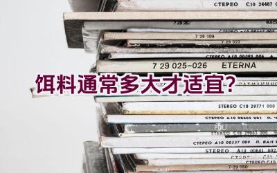 饵料通常多大才适宜？插图
