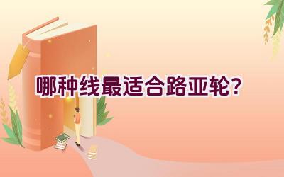 哪种线最适合路亚轮？插图