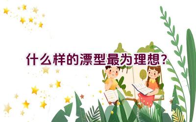 什么样的漂型最为理想？插图
