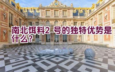 南北饵料2号的独特优势是什么？插图