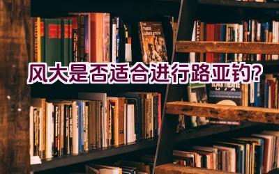 风大是否适合进行路亚钓？插图