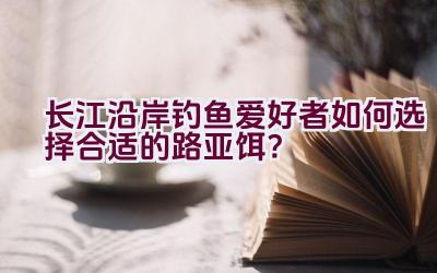 长江沿岸钓鱼爱好者如何选择合适的路亚饵？插图
