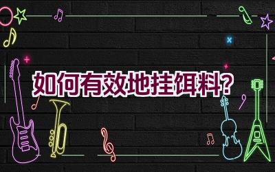 如何有效地挂饵料？插图