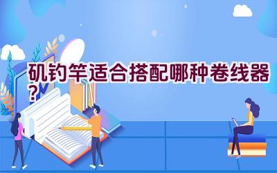 矶钓竿适合搭配哪种卷线器？插图