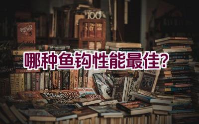 哪种鱼钩性能最佳？插图