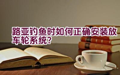 路亚钓鱼时如何正确安装放车轮系统？插图