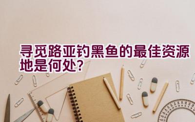 寻觅路亚钓黑鱼的最佳资源地是何处？插图