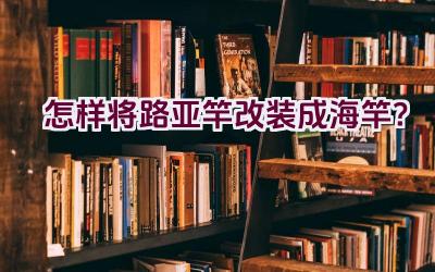 怎样将路亚竿改装成海竿？插图
