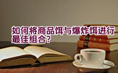 如何将商品饵与爆炸饵进行最佳组合？插图