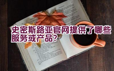 “史密斯路亚官网提供了哪些服务或产品？”插图