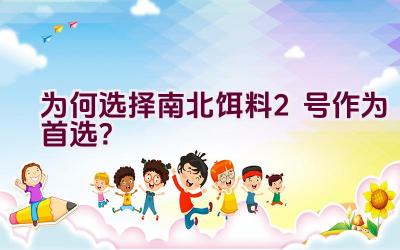 为何选择南北饵料2号作为首选？插图
