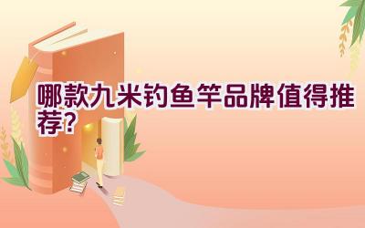 哪款九米钓鱼竿品牌值得推荐？插图