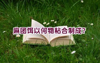 麻团饵以何物粘合制成？插图