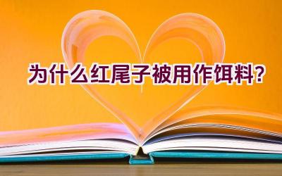 为什么红尾子被用作饵料？插图