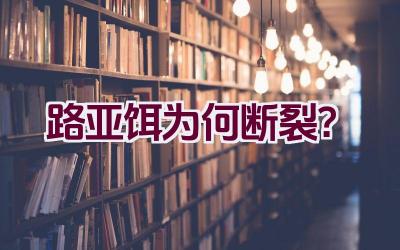 路亚饵为何断裂？插图