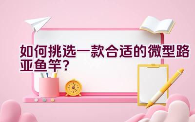 如何挑选一款合适的微型路亚鱼竿？插图