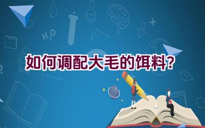 如何调配大毛的饵料？插图