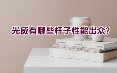 光威有哪些杆子性能出众？插图