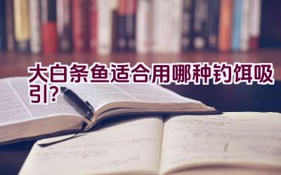 大白条鱼适合用哪种钓饵吸引？插图