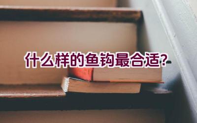 什么样的鱼钩最合适？插图