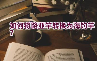 如何将路亚竿转换为海钓竿？插图