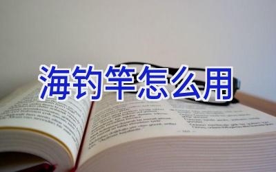 海钓竿怎么用插图