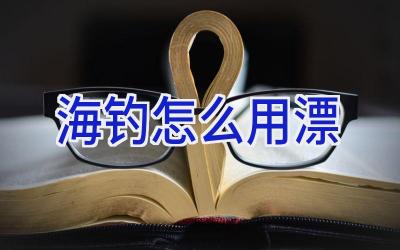 海钓怎么用漂插图