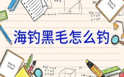 海钓黑毛怎么钓插图