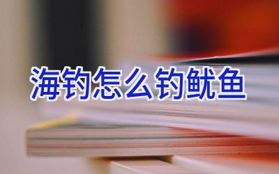 海钓怎么钓鱿鱼插图