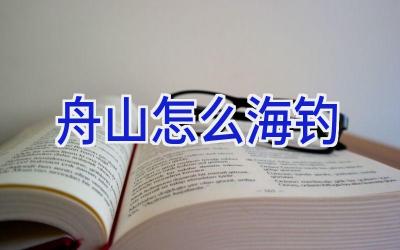 舟山怎么海钓插图