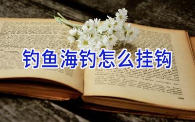 钓鱼海钓怎么挂钩插图
