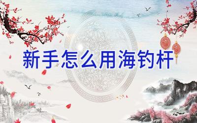 新手怎么用海钓杆插图