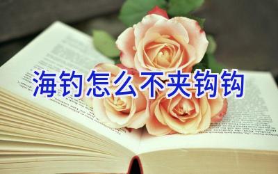 海钓怎么不夹钩钩插图