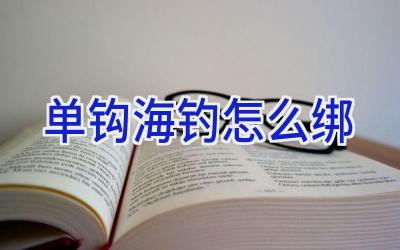 单钩海钓怎么绑插图